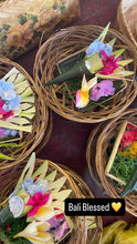 Bali Blessed - traditional Balinese flower offerings in woven baskets