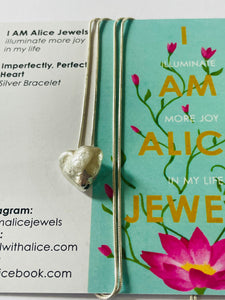 Imperfectly Perfect heart necklace, Sterling Silver, I am Alice Jewels 