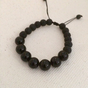 Gelang Batu Onyx &amp; Lava