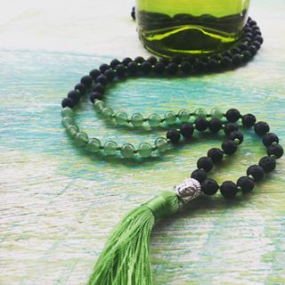 Lucky Me Mala (Green, Aventurine)